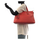 GUCCI Tote Bag 365346 leather Red Gold Metal Tote Bag Shoulder Bag 2way Bamboo Tassel Women Used Authentic