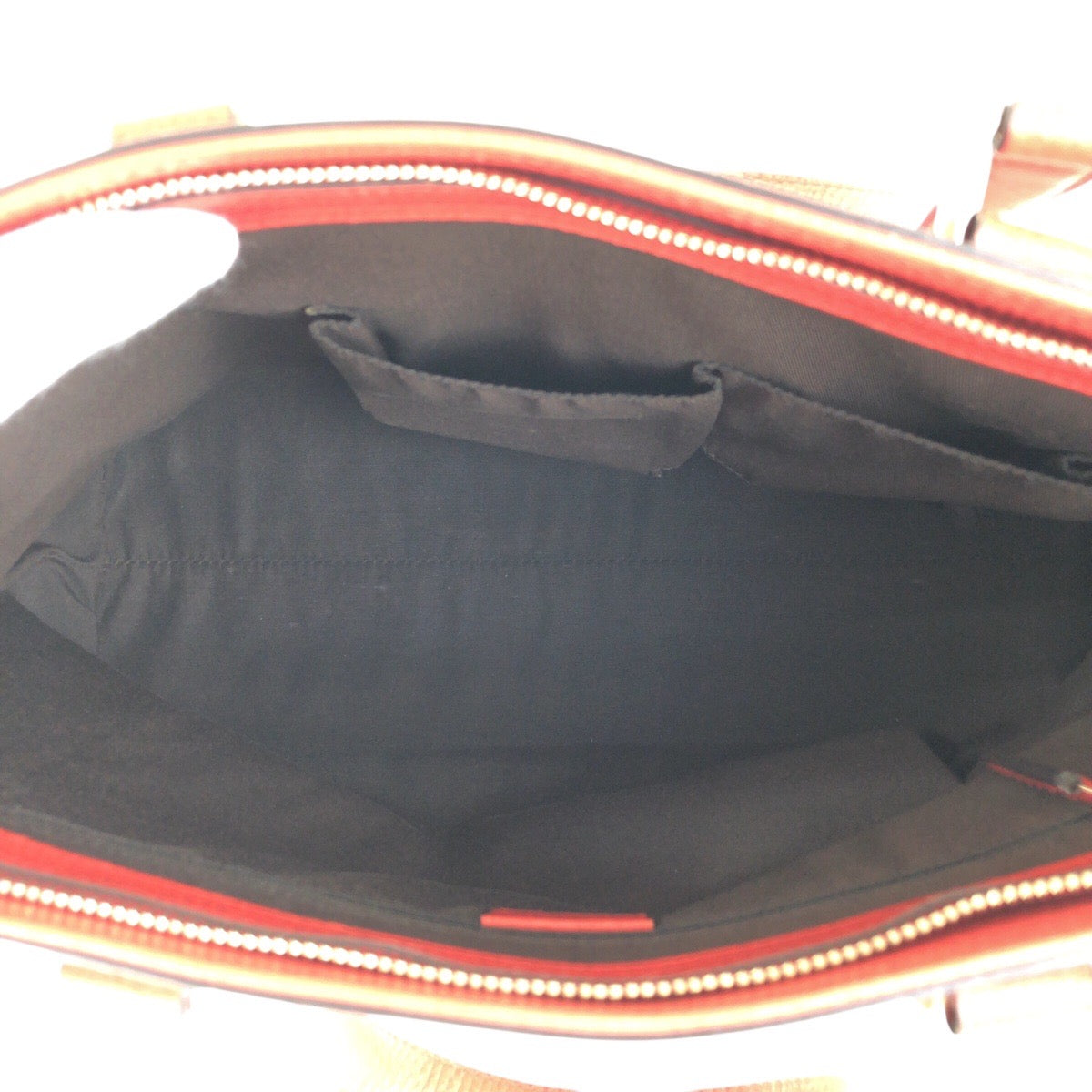 GUCCI Tote Bag 365346 leather Red Gold Metal Tote Bag Shoulder Bag 2way Bamboo Tassel Women Used Authentic