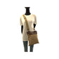 PRADA Shoulder Bag Canvas, Leather Beige Brown SilverMetal Shoulder Bag Messenger bag Logo jacquard Women Used Authentic