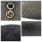 GUCCI Tote Bag 211525 GG canvas, leather black Tote Bag Shoulder Bag Interlocking Women Used Authentic