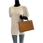 GUCCI Handbag 002 1035 leather Camel SilverMetal 2way Handbag Tote Bag Shoulder Bag Bamboo Women Used Authentic