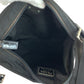PRADA Shoulder Bag Nylon Black SilverMetal Shoulder Bag Sacoche Test Triangle With logo Women Used Authentic