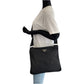 PRADA Shoulder Bag Nylon Black SilverMetal Shoulder Bag Sacoche Test Triangle With logo Women Used Authentic