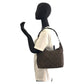 GUCCI Shoulder Bag 000 0531 Nylon Brown Bamboo GG pattern Women Used Authentic