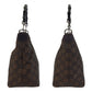 GUCCI Shoulder Bag 000 0531 Nylon Brown Bamboo GG pattern Women Used Authentic
