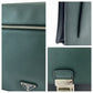 PRADA Clutch bag VR089M leather Bicolor Green Black Clutch bag Business bag Document case Safiano Triangle With logo mens Used Authentic