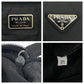 PRADA Handbag Nylon black Handbag Shoulder Bag Triangle With logo Women Used Authentic