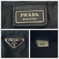 PRADA Shoulder Bag Nylon black Shoulder Bag Sacoche Pochette Test Triangle With logo mens Used Authentic