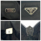 PRADA Pouch Nylon black Pouch clutch bag Test Triangle With logo Women Used Authentic