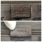 GUCCI Shoulder Bag 201446 leather Brown Silver Metal Shoulder Bag Messenger Bag Unisex Guccisima mens Used Authentic