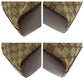 GUCCI Shoulder Bag 001 3814 GG canvas Beige Brown SilverMetal