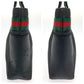GUCCI Tote Bag 28984 canvas Black red green Tote Bag handbag Sherry line mens Used Authentic