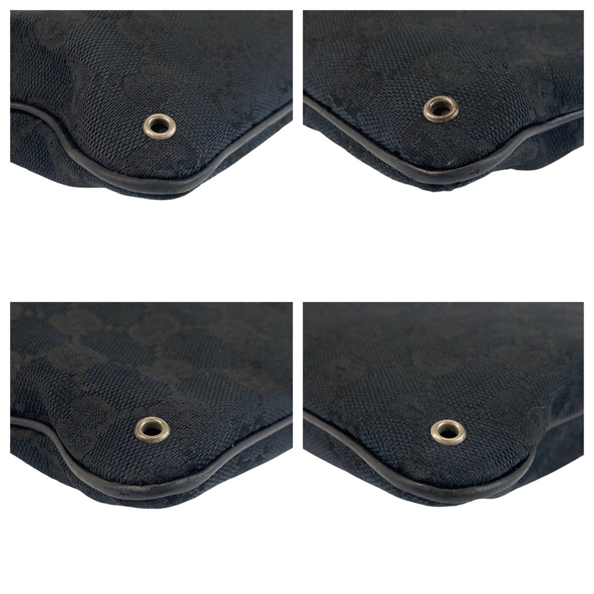 GUCCI Shoulder Bag 90476 GG canvas, leather black Shoulder Bag Messenger Bag Unisex Women Used Authentic