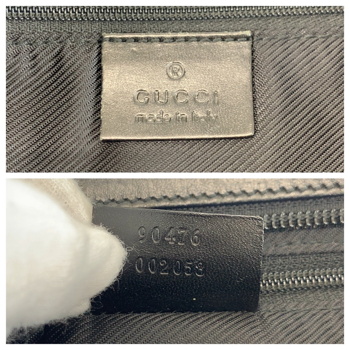 GUCCI Shoulder Bag 90476 GG canvas, leather black Shoulder Bag Messenger Bag Unisex Women Used Authentic