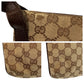 GUCCI Shoulder Bag 122793 GG canvas, leather Beige Brown SilverMetal Shoulder Bag pochette Women Used Authentic