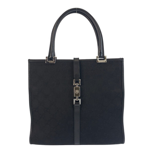 GUCCI Handbag 002 1065 GG canvas, leather black Handbag Tote Bag Jackie Women Used Authentic