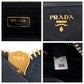 PRADA Shoulder Bag 1BH046 Nylon black Shoulder Bag pochette Test logo Women Used Authentic