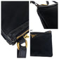 PRADA Shoulder Bag 1BH046 Nylon black Shoulder Bag pochette Test logo Women Used Authentic