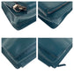 PRADA Business bag leather Green SilverMetal Safiano Triangle With logo