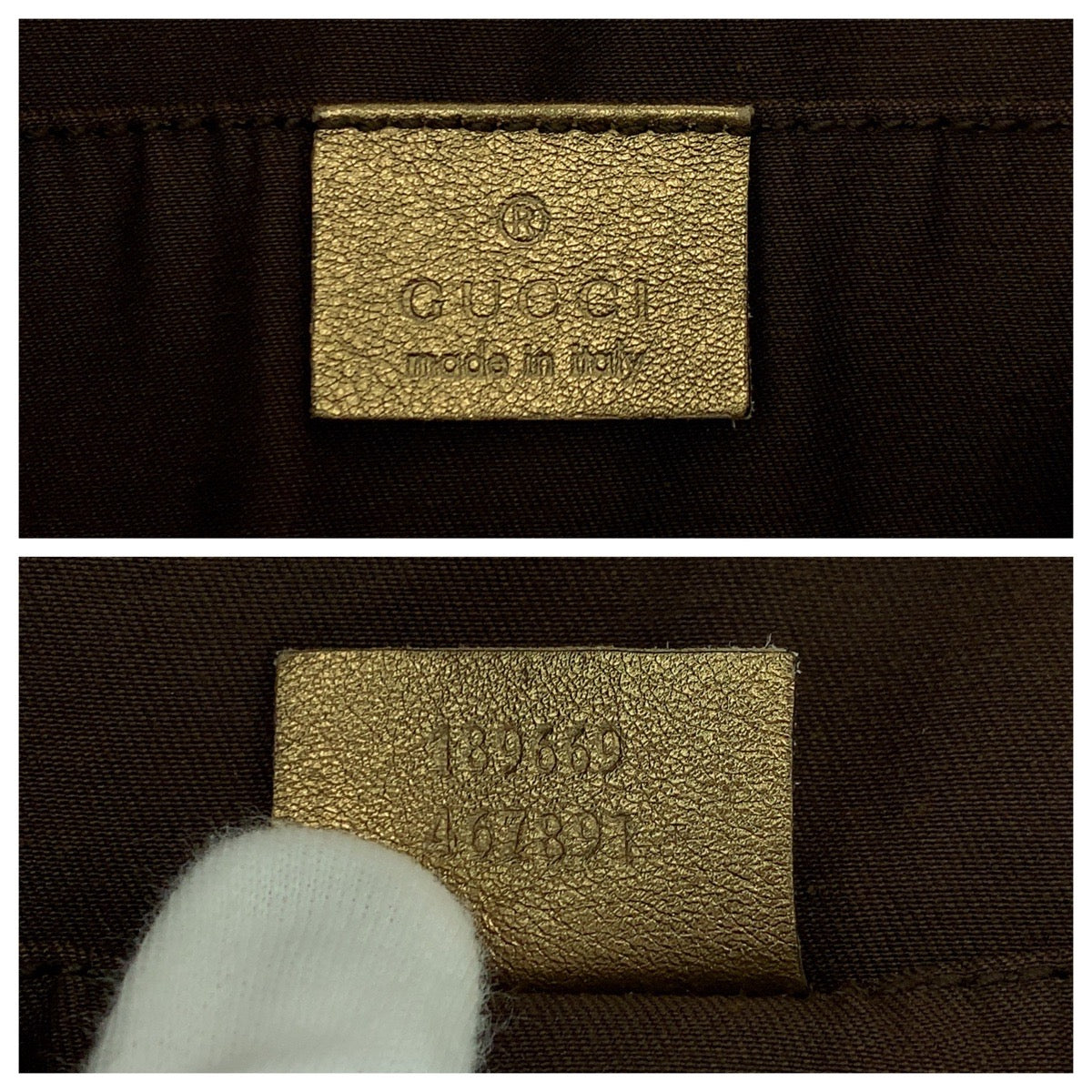 GUCCI Tote Bag 189669 GG canvas Beige gold pink Tote Bag Shoulder Bag Sherry line Women Used Authentic