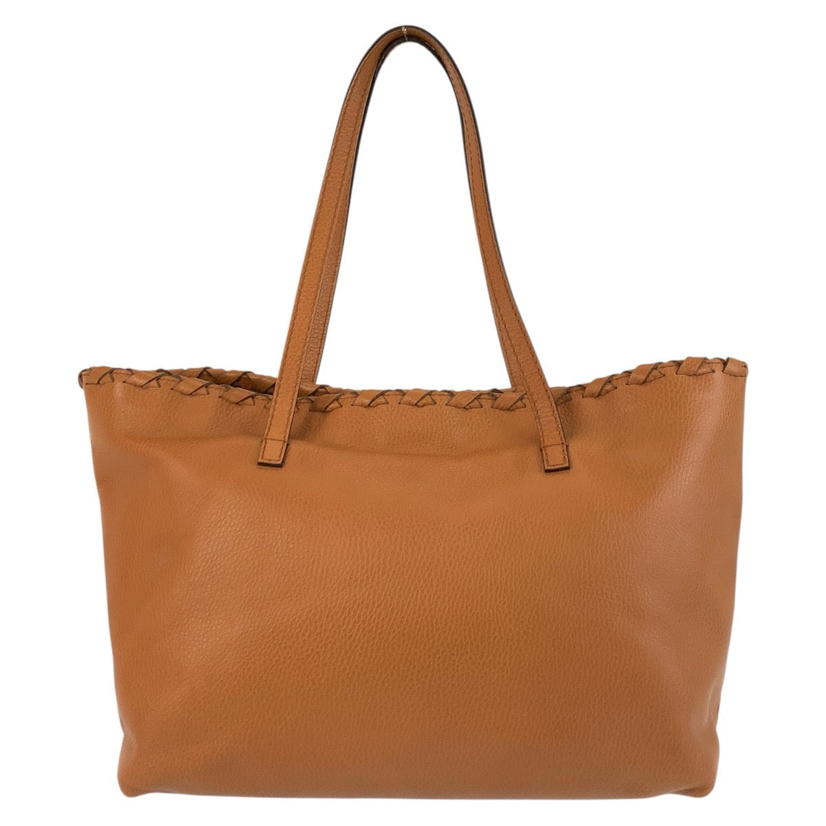 GUCCI Tote Bag 354665 leather Brown Gold Metal Bamboo Tassel