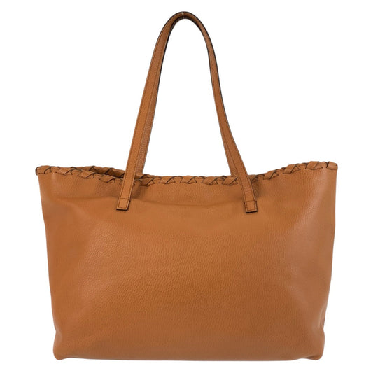 GUCCI Tote Bag 354665 leather Brown Gold Metal Bamboo Tassel