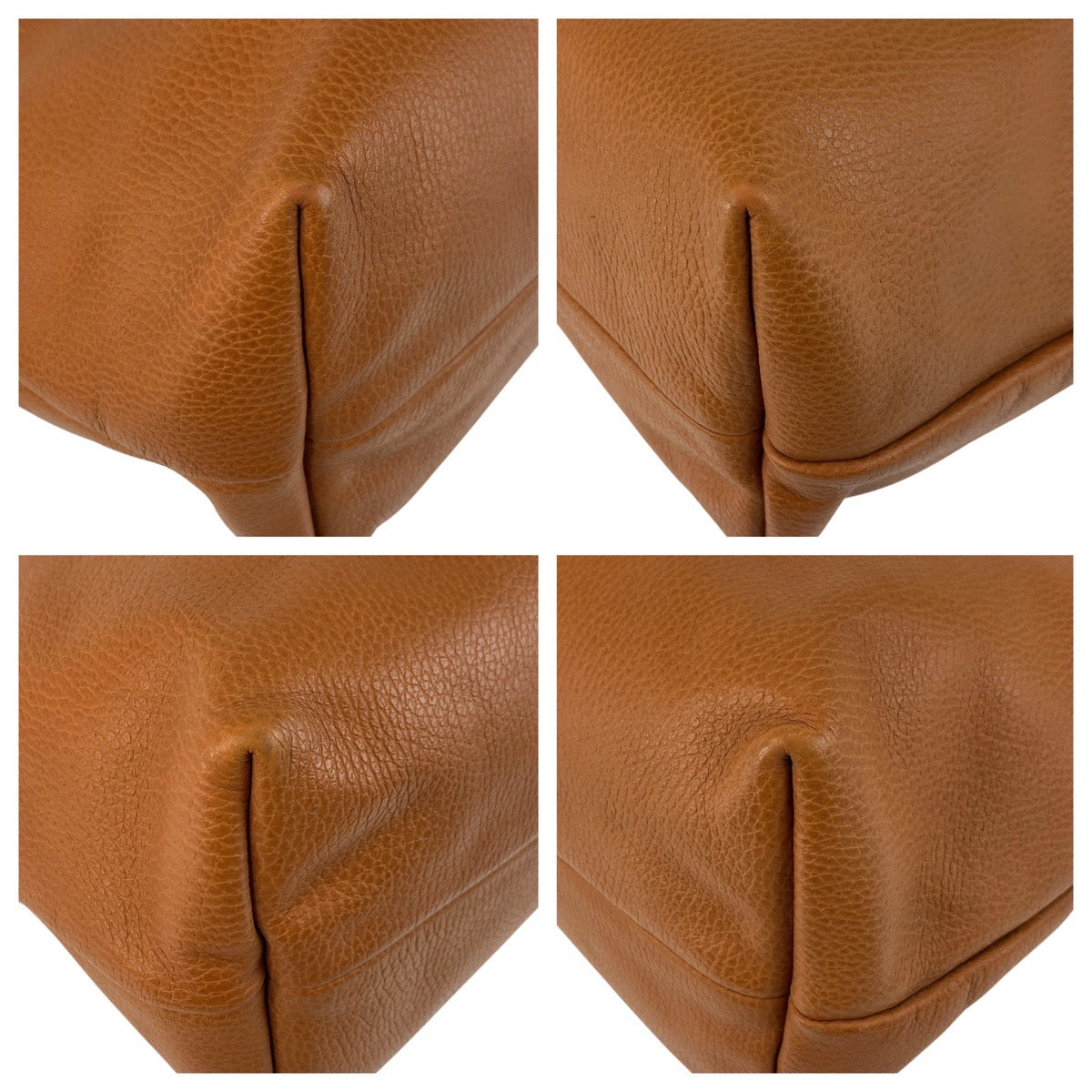 GUCCI Tote Bag 354665 leather Brown Gold Metal Bamboo Tassel