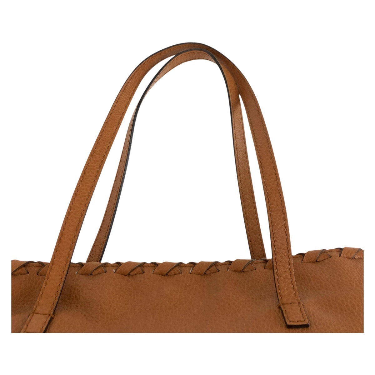 GUCCI Tote Bag 354665 leather Brown Gold Metal Bamboo Tassel