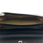 PRADA Business bag leather Black SilverMetal Business bag handbag Safiano logo mens Used Authentic