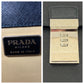 PRADA Business bag leather Black SilverMetal Business bag handbag Safiano logo mens Used Authentic