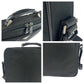 PRADA Shoulder Bag Nylon Black SilverMetal Shoulder Bag Business Bag Test Triangle With logo mens Used Authentic