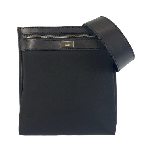 GUCCI Shoulder Bag 92562 Nylon, Leather black Shoulder Bag pochette mens(Unisex) Used Authentic