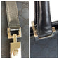 GUCCI Tote Bag 002 1064 GG canvas, leather Black SilverMetal Tote Bag handbag Jackie Women Used Authentic