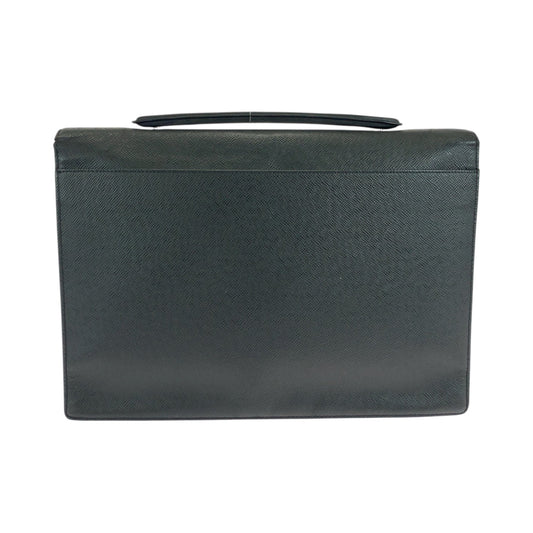 LOUIS VUITTON Business bag M30772 Taiga Ardoise Black SilverMetal Business bag handbag Taiga Angara mens Used Authentic