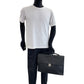 LOUIS VUITTON Business bag M30772 Taiga Ardoise Black SilverMetal Business bag handbag Taiga Angara mens Used Authentic
