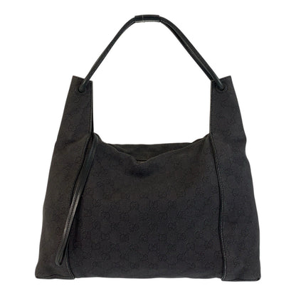 GUCCI Shoulder Bag 101292 GG canvas, leather black Women Used Authentic