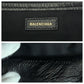 BALENCIAGA Clutch bag 443658 1060 leather black Clutch bag business bag graffiti print Women Used Authentic