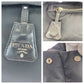PRADA Tote Bag Nylon black Tote Bag Shoulder Bag Test Triangle With logo mens Used Authentic