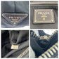 PRADA Tote Bag Nylon black Tote Bag Shoulder Bag Test Triangle With logo mens Used Authentic