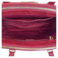 PRADA Handbag leather Red Gold Metal Handbag Tote Bag Safiano Galleria Women Used Authentic