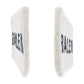 BALENCIAGA Clutch bag 492681 Mouton White SilverMetal Clutch bag unisex Shearing logo mens Used Authentic