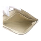 BALENCIAGA Clutch bag 492681 Mouton White SilverMetal Clutch bag unisex Shearing logo mens Used Authentic