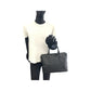 PRADA Business bag leather black Business bag briefcase Safiano Triangle With logo mens Used Authentic