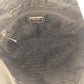PRADA Shoulder Bag Nylon Black SilverMetal Test Triangle With logo Women Used Authentic