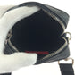 VALENTINO Shoulder Bag leather Black White Shoulder Bag pochette VLTN logo Women Used Authentic