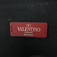 VALENTINO Shoulder Bag leather Black White Shoulder Bag pochette VLTN logo Women Used Authentic