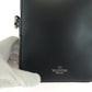 VALENTINO Shoulder Bag leather Black White Shoulder Bag pochette VLTN logo Women Used Authentic