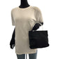 PRADA Tote Bag Nylon black Tote Bag handbag Test Triangle With logo Women Used Authentic