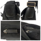 PRADA Shoulder Bag Nylon, Leather Black SilverMetal Shoulder Bag pochette Test Triangle With logo Women Used Authentic