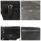 PRADA Shoulder Bag Nylon, Leather Black SilverMetal Shoulder Bag pochette Test Triangle With logo Women Used Authentic